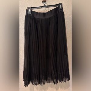 Express Elegant Black Midi Skirt